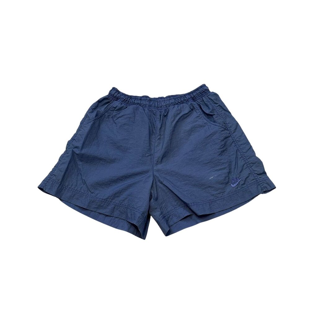Vintage Nike Nylon Shorts in Blue Size M/L
